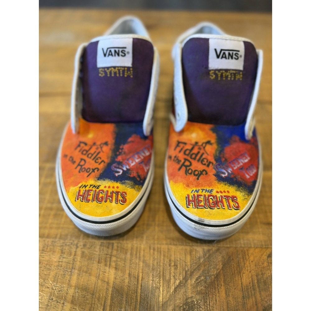 Vans Custom Painted Featuring Broadway Musical‎ And Movies Men's Size 9.5